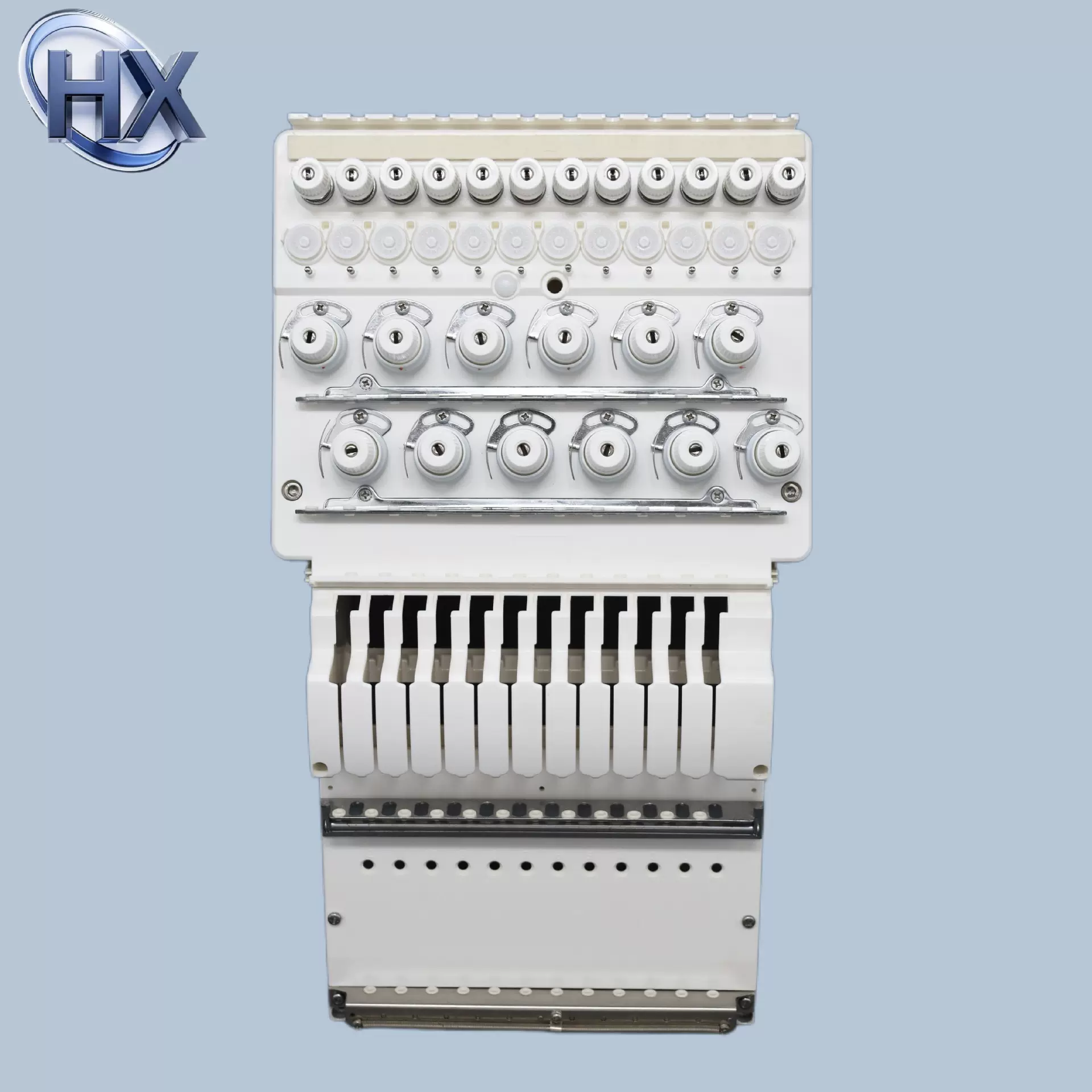 鸿鑫机械电脑绣花机夹线器报警头百灵达款HX-05型十二针夹线器