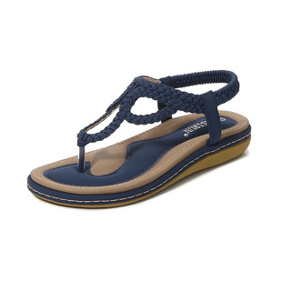 2025 Yasi Run New Summer Patchwork Sandals for Women, Simple, Light and Casual Style Flats Large Size Thong Sandals