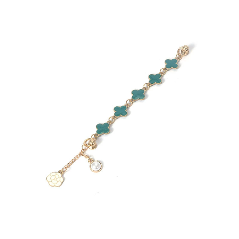 Phone case, accessory, bracelet pearl, creative mobile phone, DIY, four-leaf clover