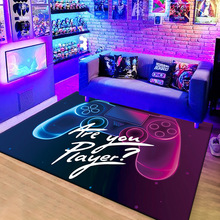亚马逊游戏机地毯手柄地垫卡通电玩地毯拼接床边毯防滑客厅垫子