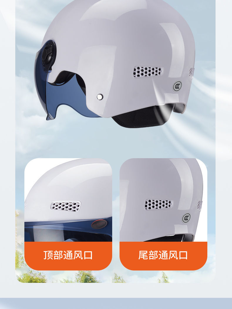 3C Helmet Large Size Electric Vehicle Helmet 65XL Extra Large