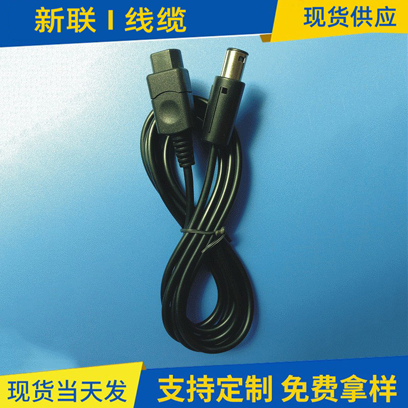 现货供应 1.8M黑色延长线 NGC游戏机线 手柄延长线批发