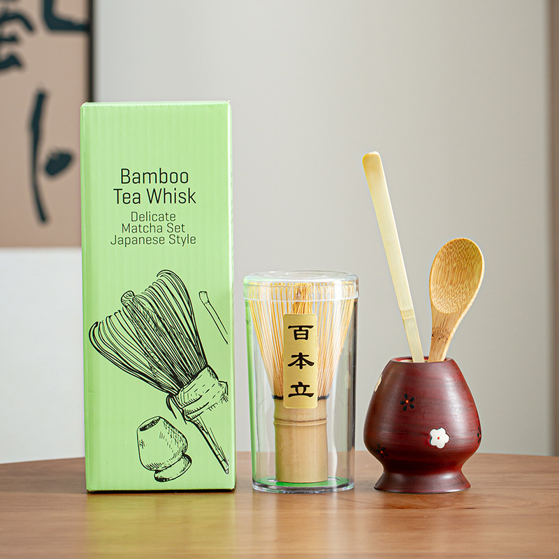 Cross-border new Japanese-style matcha tea maker suit Baibenli egg beater tool tea brush Song Dynasty tea ordering utensils