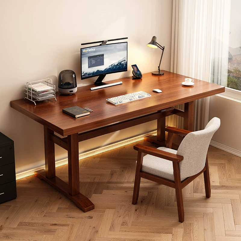 Письменный стол из цельного дерева Небольшой семейный компьютерный стол Спальня Студенческий письменный стол прямоугольный современный простой рабочий стол