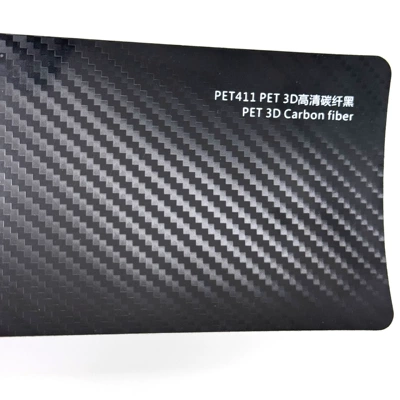 Car Color-Changing Film, Auto Color Change Film - 3d-high-definition-carbon-fiber-black-152m17m-supports-slitting