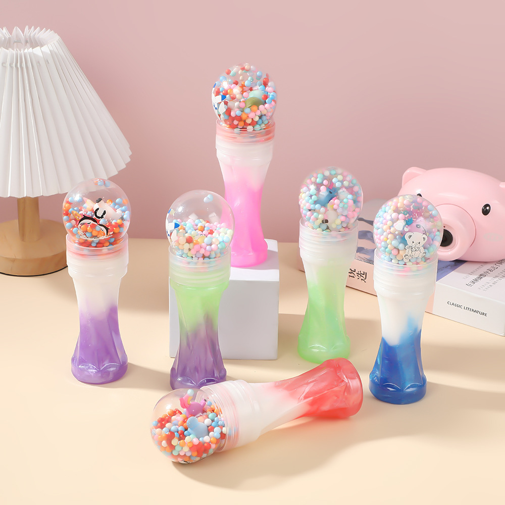 Antorcha creativa transfronteriza, pegamento espumoso de color, bola de espuma de color, modelado de alto valor, juguetes de limo para niños al por mayor