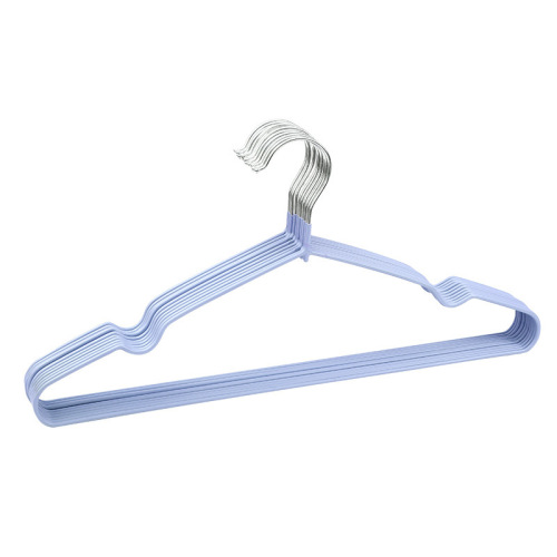 Clothes hangers, non-slip, thickened, plastic-impregnated clothes hangers, household children's and adult clothes hangers, clothes supports, dormitory traceless clothes hanging clothes racks