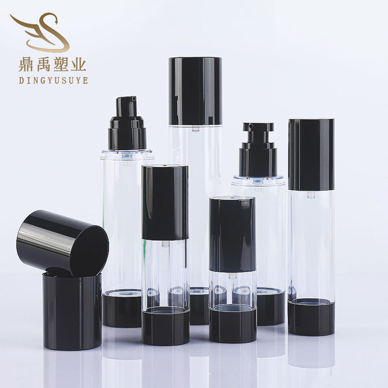 批发供应AS黑色常规乳液分装瓶 15/30/50/80/100/120鸭嘴l喷雾瓶