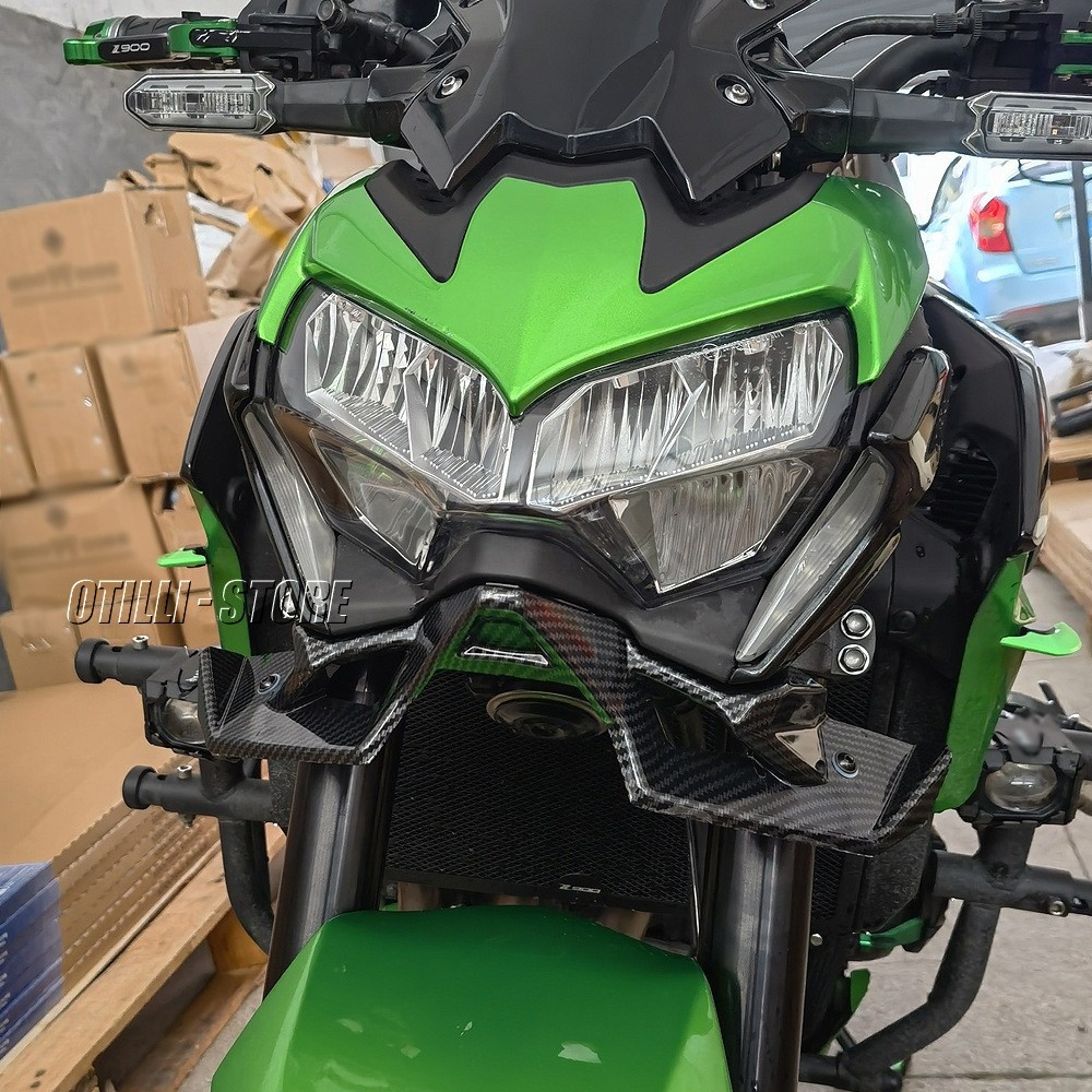 Motorcycle Modification Accessories Exclusively for Kawasaki Z900 Front Spoiler Fairing Lower Lip Fixed Wing