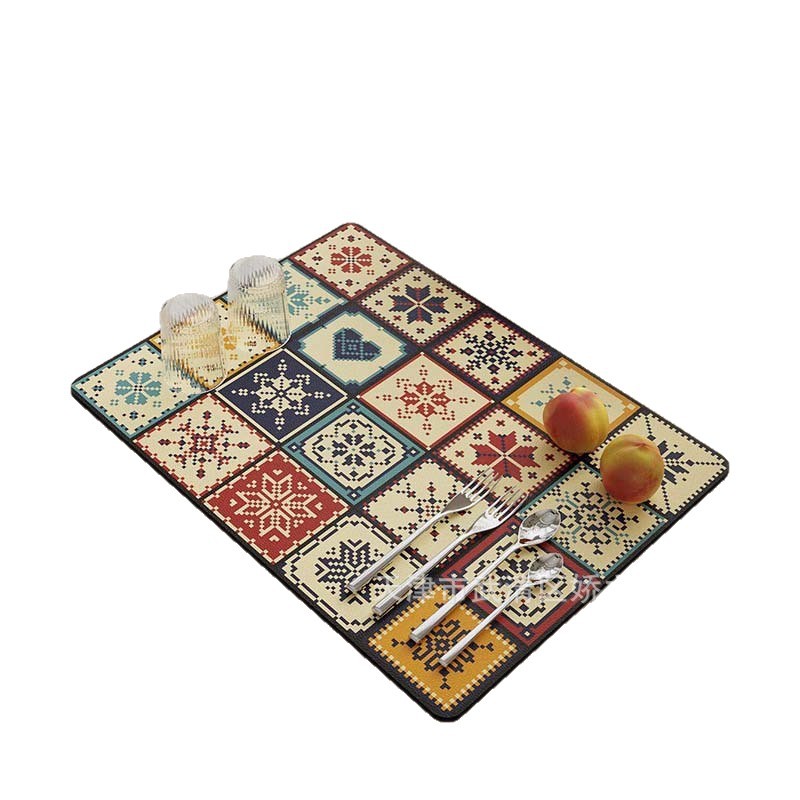 Almohadilla de drenaje transfronteriza, lodo de diatomeas, fácil de cuidar, almohadilla absorbente, encimera de escritorio de cocina, almohadilla de aislamiento antiescaldado, suministro directo de fábrica