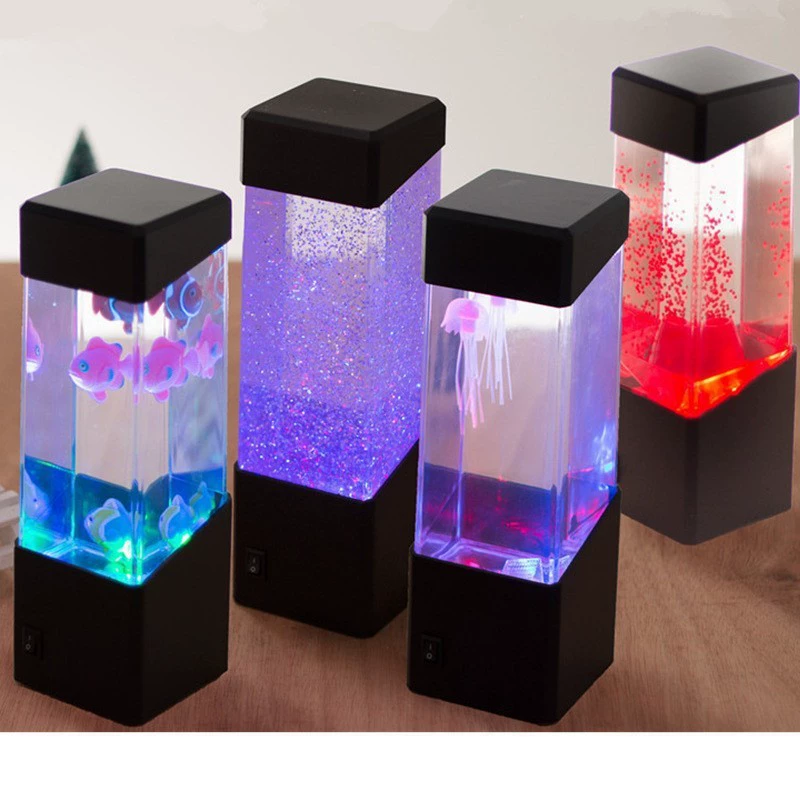LED маленькие квадратные акриловые светильники для спальни, ночник