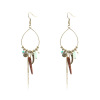 Earrings, agate accessory, wholesale, European style