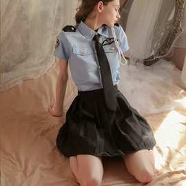 厂家直发情趣内衣性感cos女警职业警服角色扮演制服激情套装诱惑