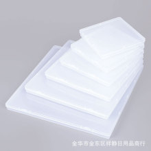 正方形卡片盒塑料透明pp包装盒 小盒子跨境亚马逊收纳盒饰品文具