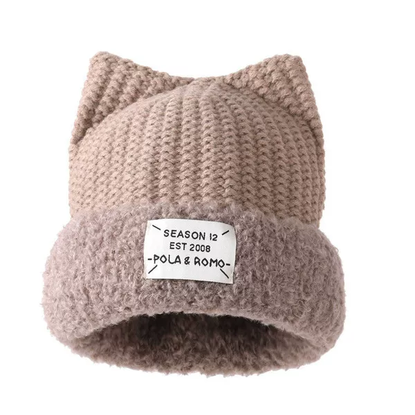 M792 adult cat ear label khaki