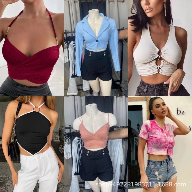 Nueva fábrica de verano suministro directo de SHEIN miscelánea de tamaño misceláneo de mujer venta caliente del sudeste asiático bajo precio de cauda de contenedor