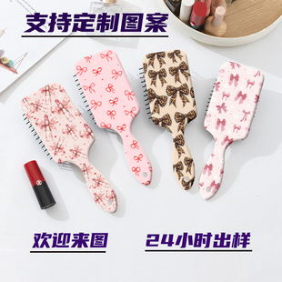 Cross-border Amazon tume Hinky Explosions Element Bow Cushion Comb Cute Portable Hair Home Comb
