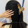 Big shark, retro advanced hairgrip, ponytail, hair accessory, Korean style, high-quality style