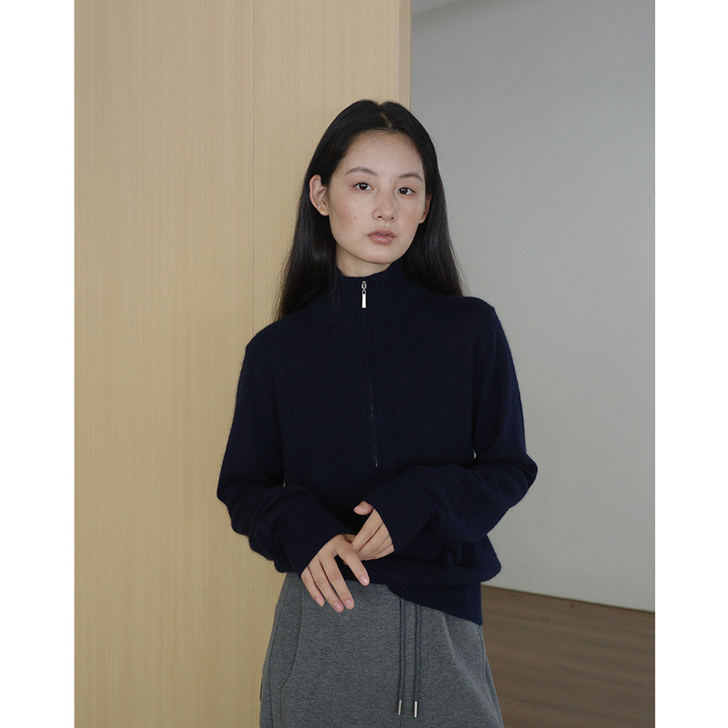 Evertrue Raccoon Wool Turtleneck Knitwear Women's Autumn and Winter New Korean Style Long-Sleeved Pure Color Top 35285