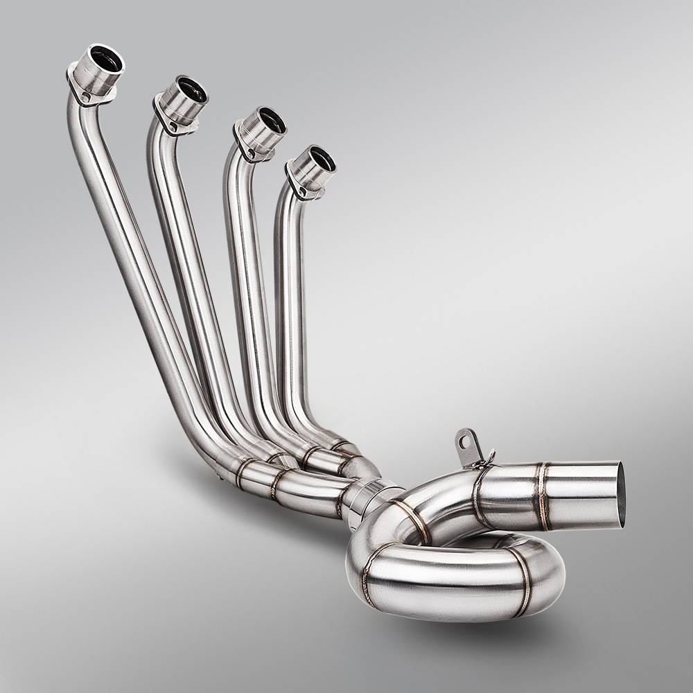 Motorcycle exhaust pipe full system modification suitable for Qianjiang Sai 600 680CC, including front and rear sections