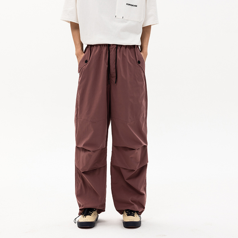Nanxia New Autumn Style Wide-Leg Workwear Loose Cargo Pants Trendy Brand Ins Unisex Versatile Casual Straight Pants Nanxia New Autumn Style Wide-Leg Workwear Loose Cargo Pants Trendy Brand Ins Unisex Versatile Casual Straight Pants