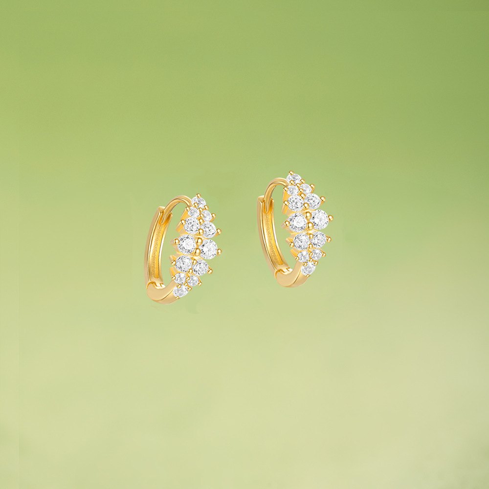 5g Weight 925 Sterling Silver Ear Needle Material Zircon Inlay Material Earrings Classification 1 Pair Quantity Holiday, Travel, Daily Occasion 925 Sterling Silver Material Geometric Pattern Women's Gender Plating Design Simple Style Style 1 Pair 925 Sterling Silver Zircon Geometric Earrings 18