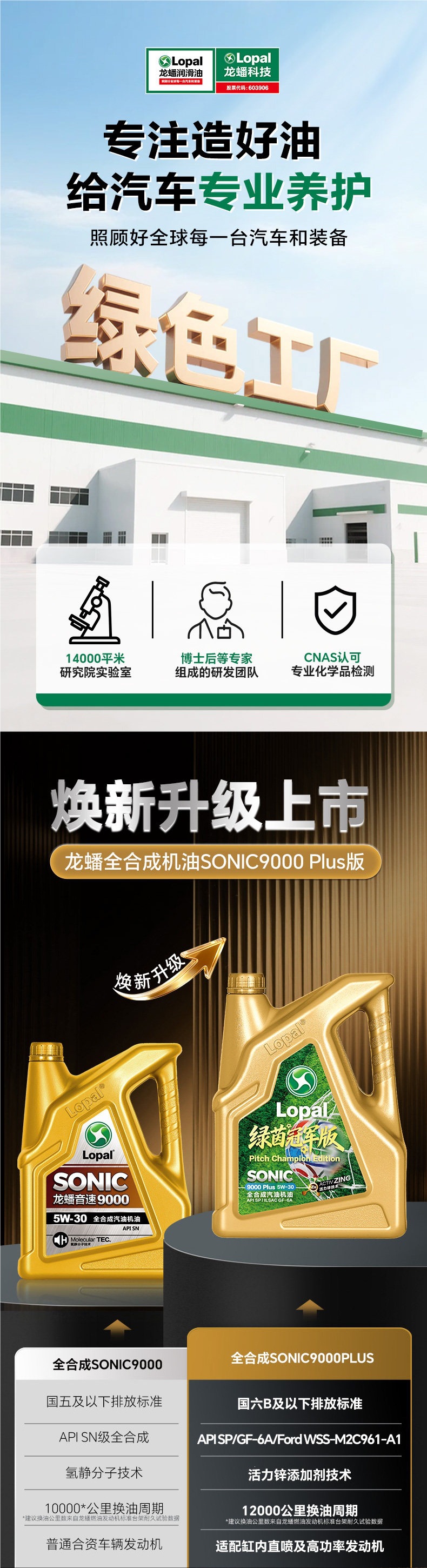 Longpan 9000 5W30 Fully Synthetic Motor Oil 5W40/0W20 National Standard 4L Silent Energy-Saving Anti-Wear SNSP Genuine Product