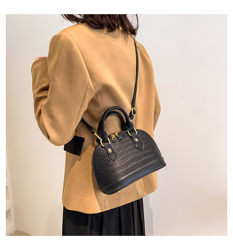 Stone Pattern Shell Messenger Bag Stylish Women's Shoulder Bag_voghion.com