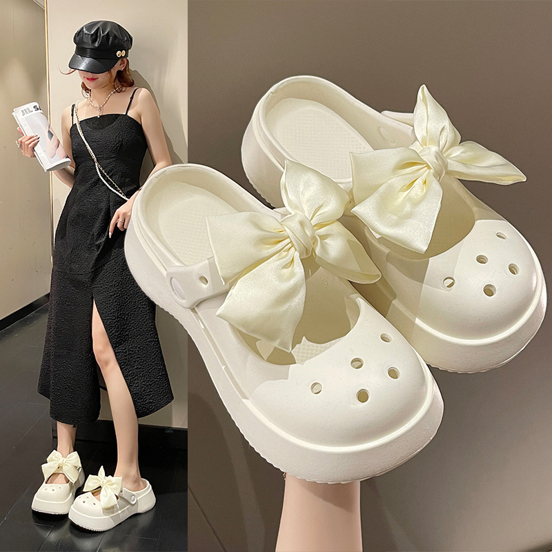 2025 Summer Internet Celebrity Style Comfortable Closed-Toe Slippers for Women, New Non-Slip Thick-Soled Clogs, Black Mary Jane Sandals 2025 Summer Internet Celebrity Style Comfortable Closed-Toe Slippers for Women, New Non-Slip Thick-Soled Clogs, Black Mary Jane Sandals