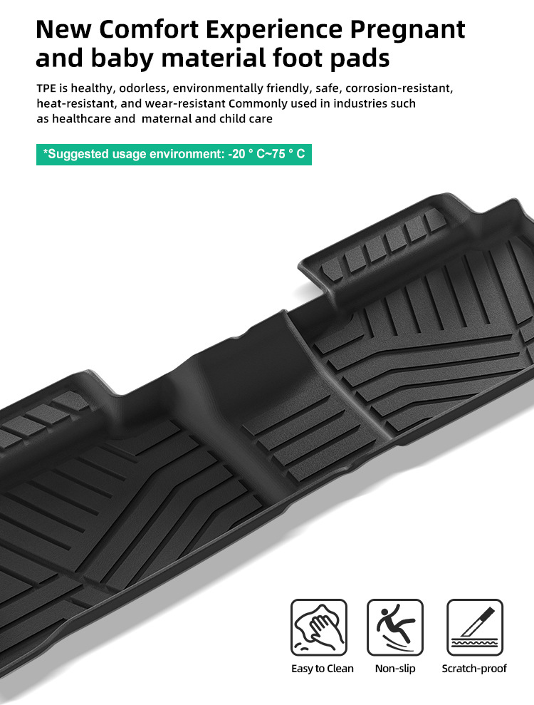 Suitable for 20-25 Tiggo Tiggo4 Pro/Tiggo4 Car Floor Mats, Fully Environmentally Friendly Tpe Trunk Mats