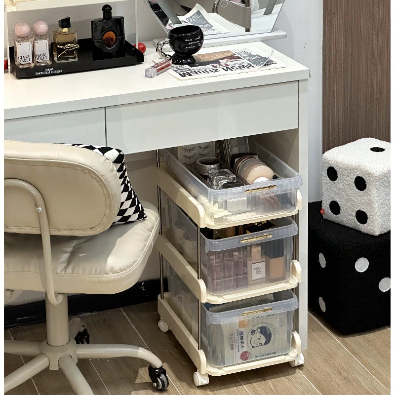 Подвижная косметическая стойка для хранения под столом туалетного столика
