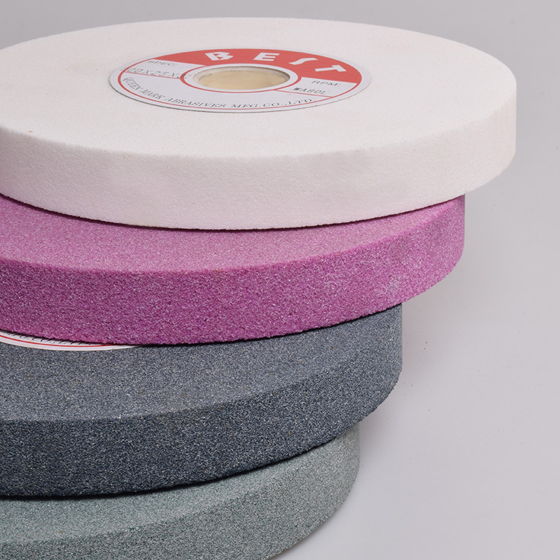 曼沙锐金诺磨床砂轮250棕铬白刚玉磨刀机绿碳模具钢平型平形陶瓷