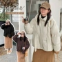 冬季连帽宽松大码面包服