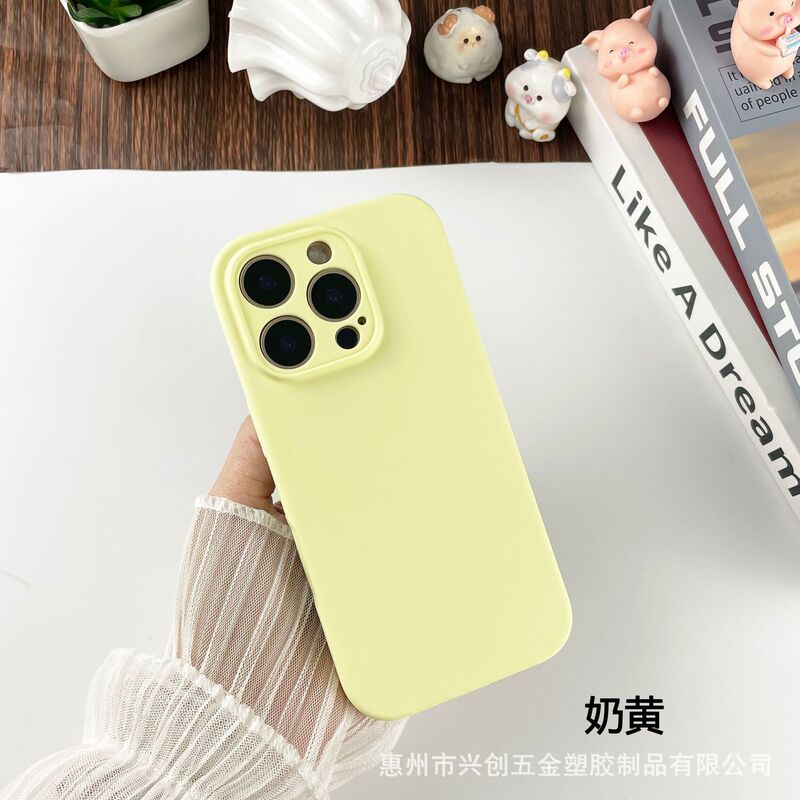 液体シリコン製 iPhone 17/16 Pro Max/15/14用スマホケース 全面保護 落下防止 肌触り保護カバー|undefined