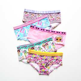 女童内裤儿童棉质三角裤中小童可爱卡通小平角裤大童运动透气短裤