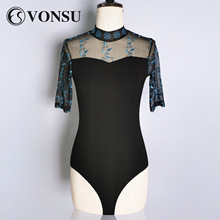 梵舒连体练功服女成人舞蹈形体训练服专业弹力修身礼仪服