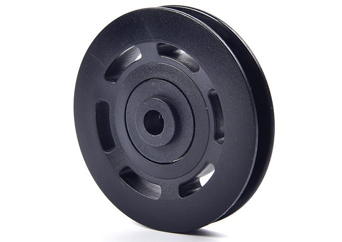 精致耐磨塑料 PA6 Φ90滑轮22.5*25*95MM健身器材配件