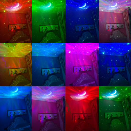 New Astronaut Bluetooth Ultra-Bright Starry Sky Cloud Romantic Atmosphere Lamp Space Man Star Projector Night Light