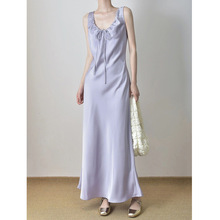 紫色吊带裙衬衫小香风高级感小洋装miu系套装夏装搭配一整套显瘦