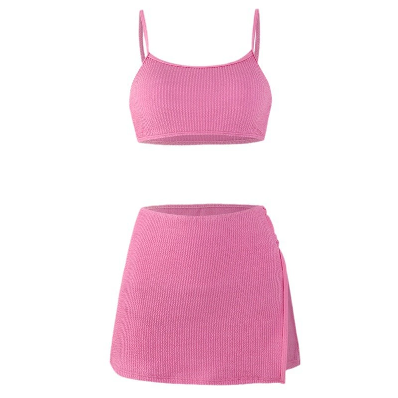Split sexy swimwear, push up bra, fitted