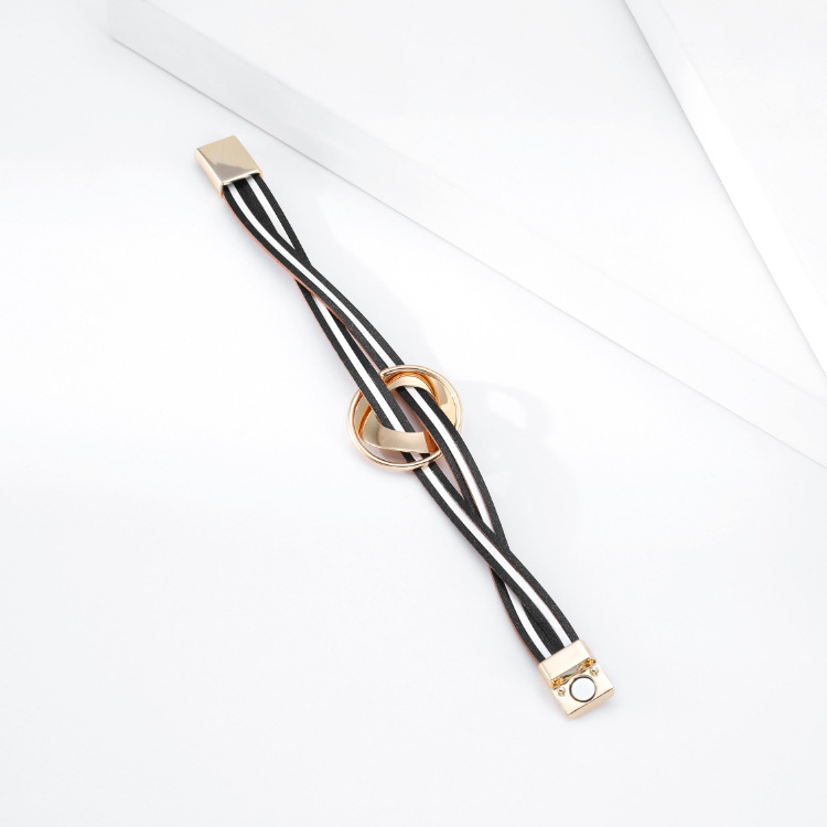 Bohemian Color Matching Multilayer Leather Bracelet display picture 13