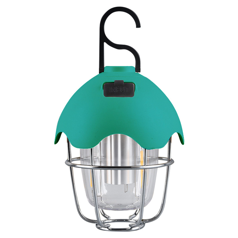 에메랄드 그린 파인 과일 램프