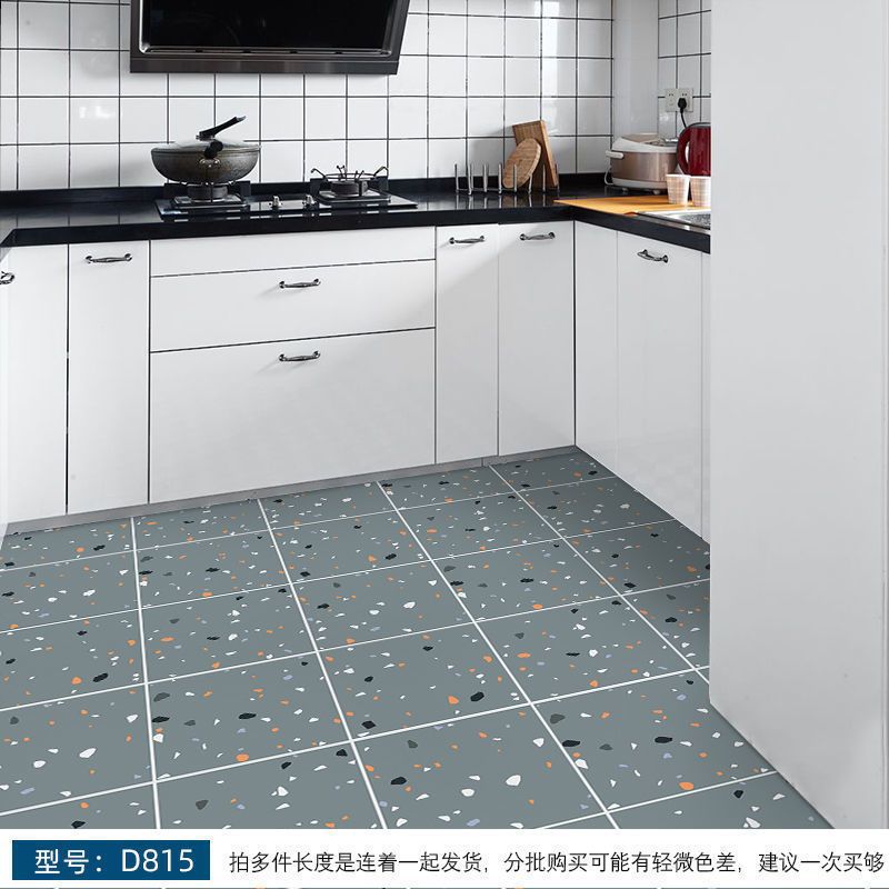 Pegatinas autoadhesivas para suelos de baño, azulejos de inodoro, pegatinas para suelos de cocina, engrosadas, venta al por mayor de fábrica. image 10