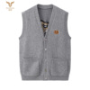V-neck thickening Embroidery vest Erdos Manufactor Supplying Easy Large waistcoat Sleeveless Vest