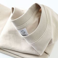 重ポンド250g純綿tシャツ男性ゆったりカジュアル落肩タイプ男性半袖ボトムシャツ純色半袖tシャツ夏