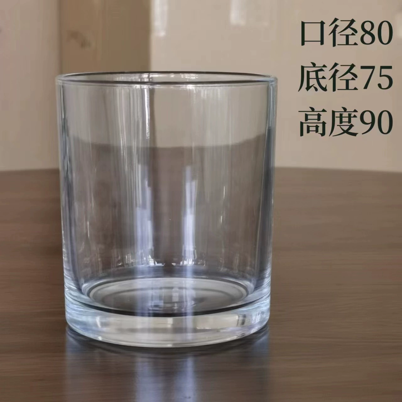 Small transparent glass candle, aromatherapy, wholesale