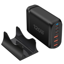 120W氮化镓PD充电器 多口多功能智能充电器 3C3A氮化镓适配器快充