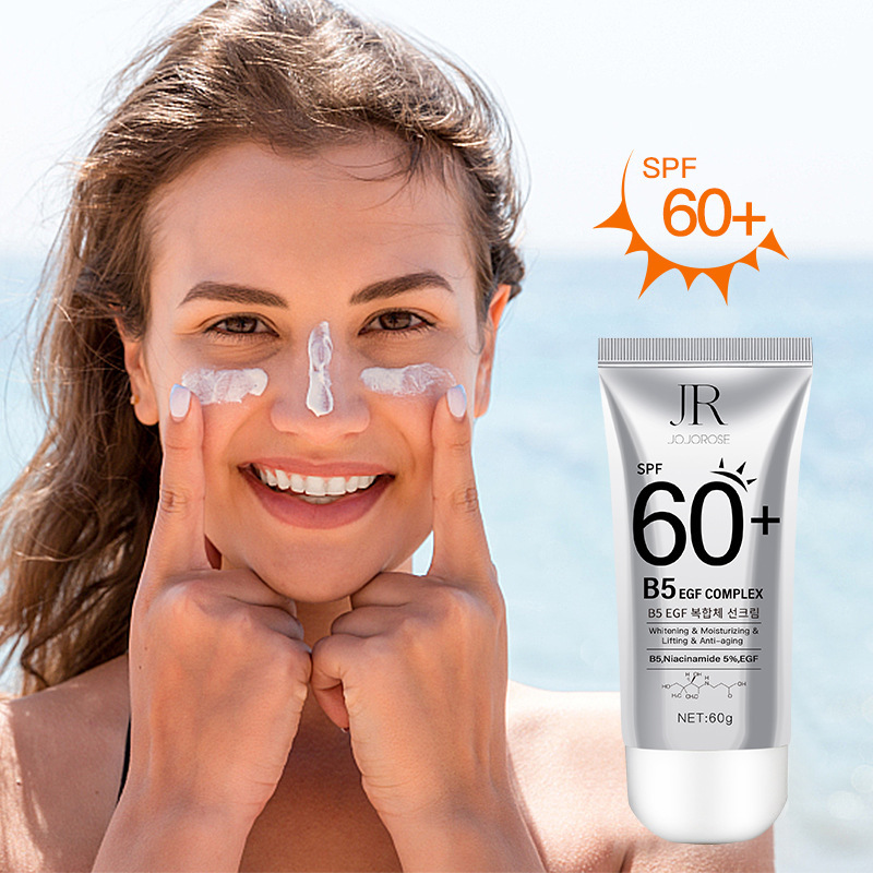 Cross-Border Export Sunscreen Spf60+ Refreshing Non-Greasy Waterproof and Sweat-Proof Military Training Isolation Uv Sunscreen Wholesale