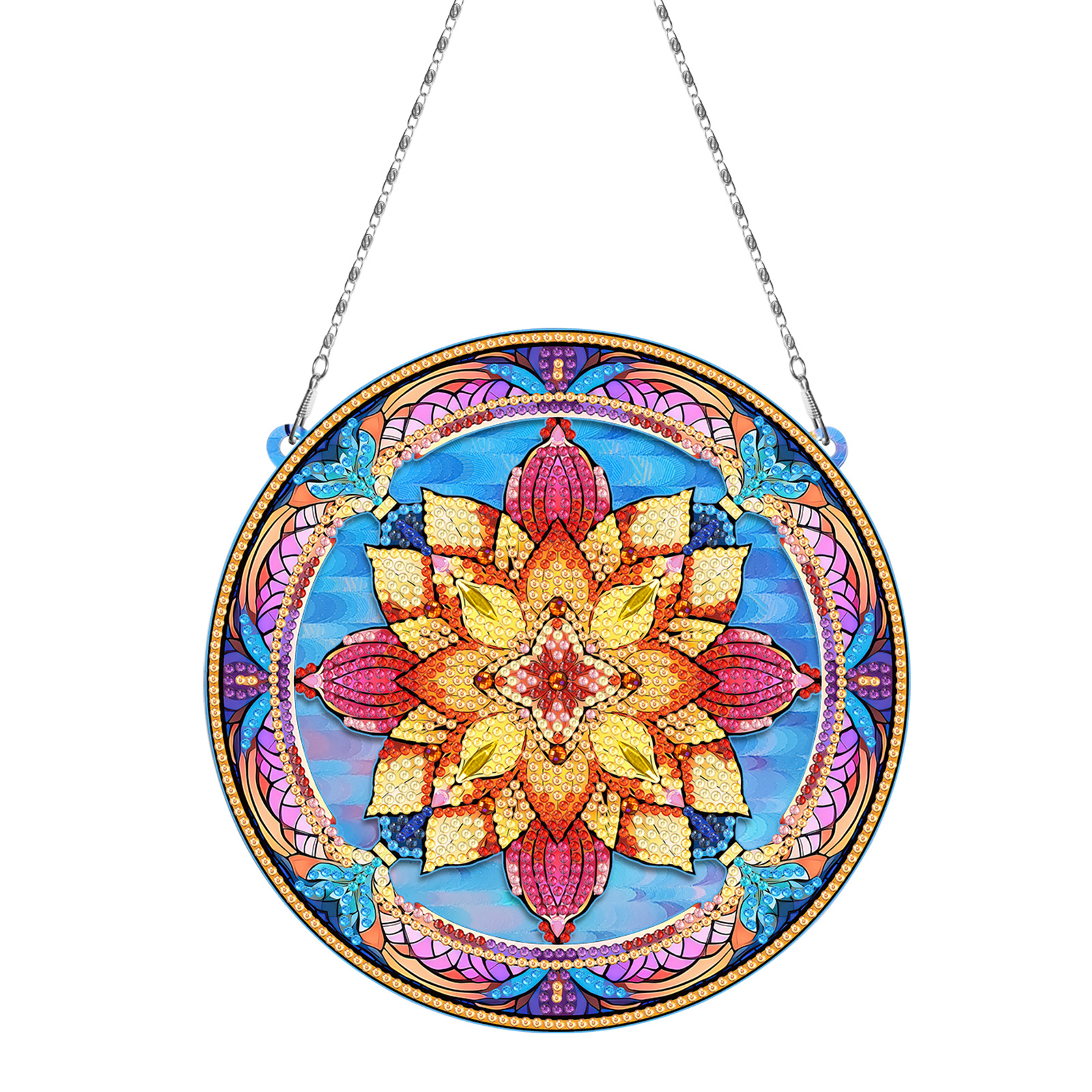 Accesorios para pintura con diamantes, anillo de luz DIY, decoración de pared, adornos colgantes para puerta de restaurante de estilo nórdico, se pueden vender al por mayor.