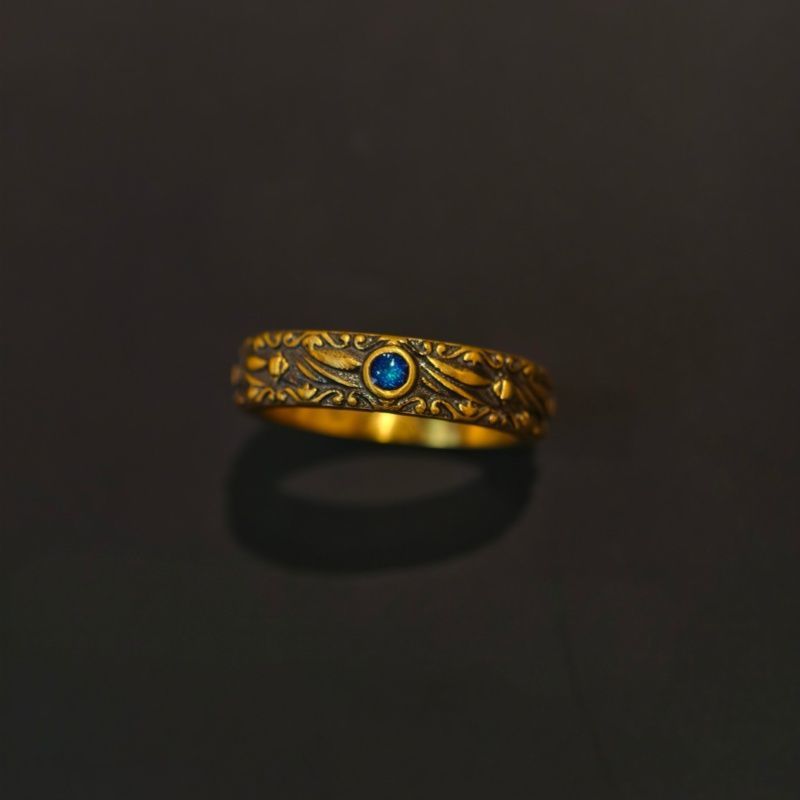 Monologue Atlantis Sea Wave Ring Vintage Silver Ring For Women_voghion.com
